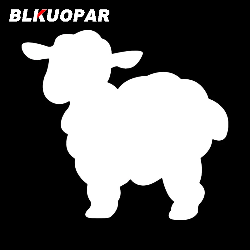 BLKUOPAR Cute Lamb Baby Sheep Car Sticker Original Fashionable Sunscreen Vinyl Decal Die Cut Motorcycle Refrigerator Decoration