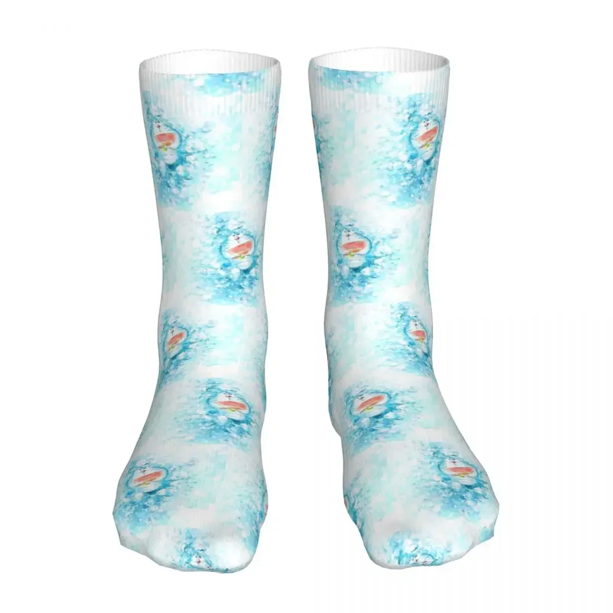 New Socks Male Mens Women Casual  Anime Japan  Comedy 70s Cat Manga Graphic Stockings Spring Summer Autumn Winter