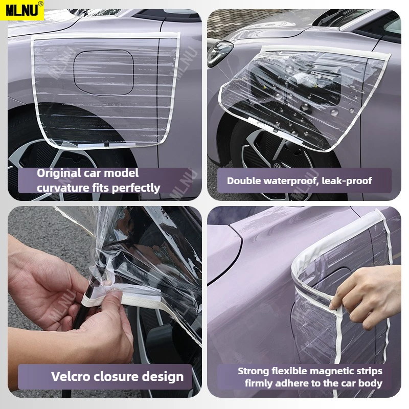 Charging Port Rain Cover For MG4 EV/ELECTRIC Accessories 2025/2024-PVC Material,Magnetic Installation,Water Resistant 2022-2023