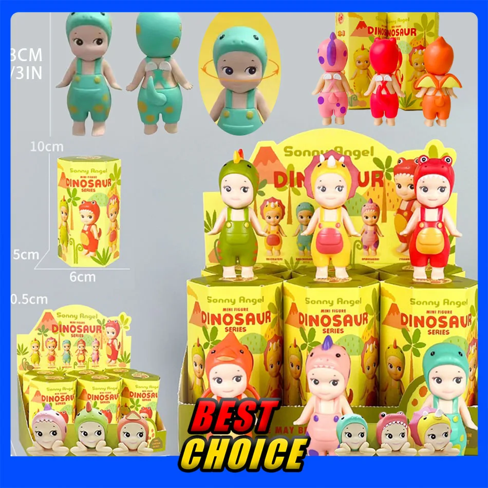 

Sonny Angel Dinosaur Series Cute Collectible Doll Trendy Car Decor Phone Charm Kids Toy Gift for Children Birthday Party