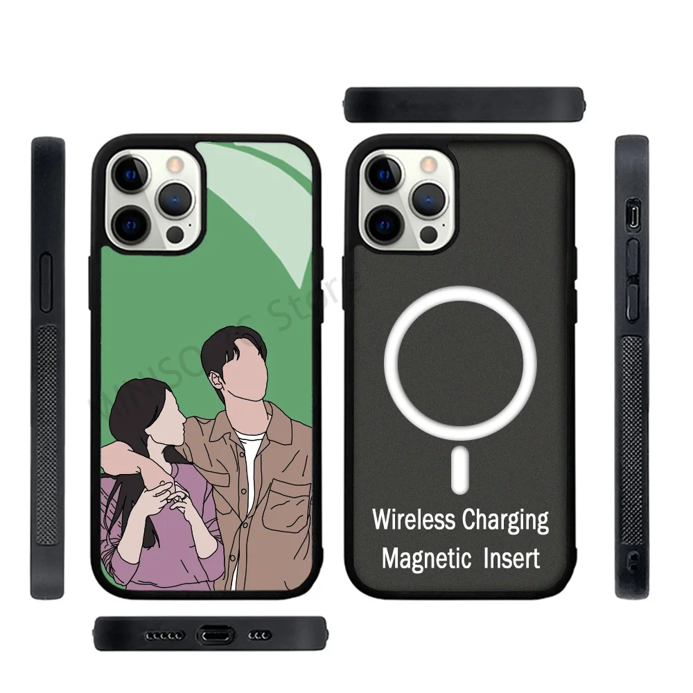 

Kim Ji Won Queen Of Tears Soo Hyun Phone Case Strong Magnetic For IPhone 15 14 13 Pro Max 11 12 Mini For Magsafe