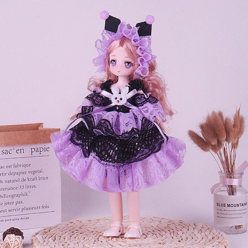 가오얀 6분용 30cm BJD 인형 드레스 로리타 스커트 소녀 공주 장난감 단품 아기 옷 (인형 제외)