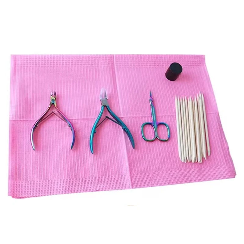 50/20Pcs 일회용 문신 클린 패드 Wateproof 커버 우수한 더블 레이어 식탁보 문신 네일 아트 액세서리