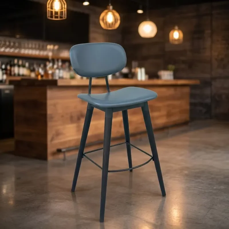 Commercial Grade Modern Wood Bar Stool Durable Counter Height Restaurant Furniture for Restaurant Cafe & Bar