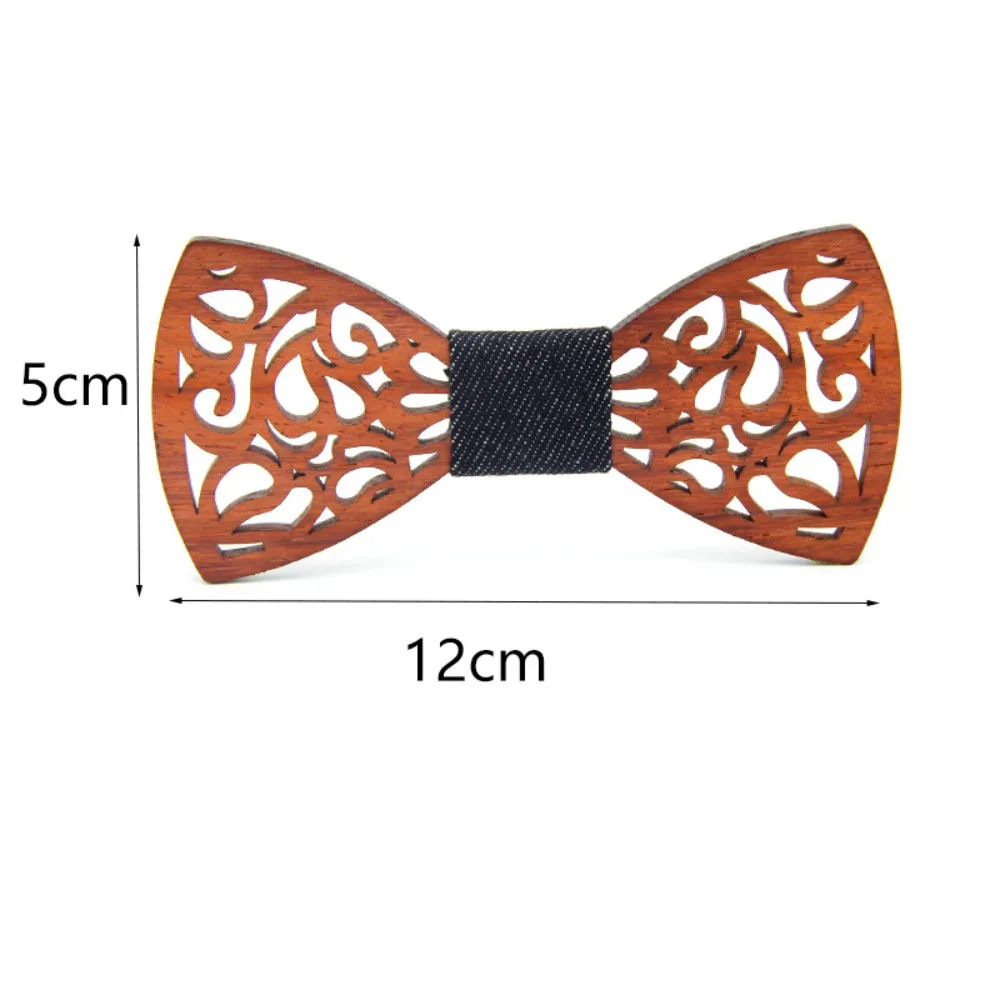 هدايا الزفاف 12 سنتيمتر ربطة عنق أنماط متعددة خشبية اليدوية ربطة القوس فيونكة حماية البيئة نحت ربطة العنق اكسسوارات الرجال #6