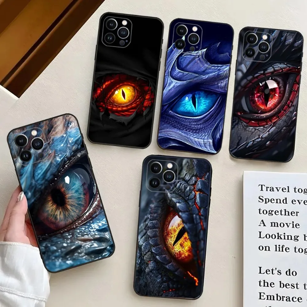 

Dragon Eye Cool Fashion Phone Case For iPhone 16,15,14,13,12,11,Plus,Pro Max,XS,X,XR,SE,Mini,8,7 Soft Silicone Cover