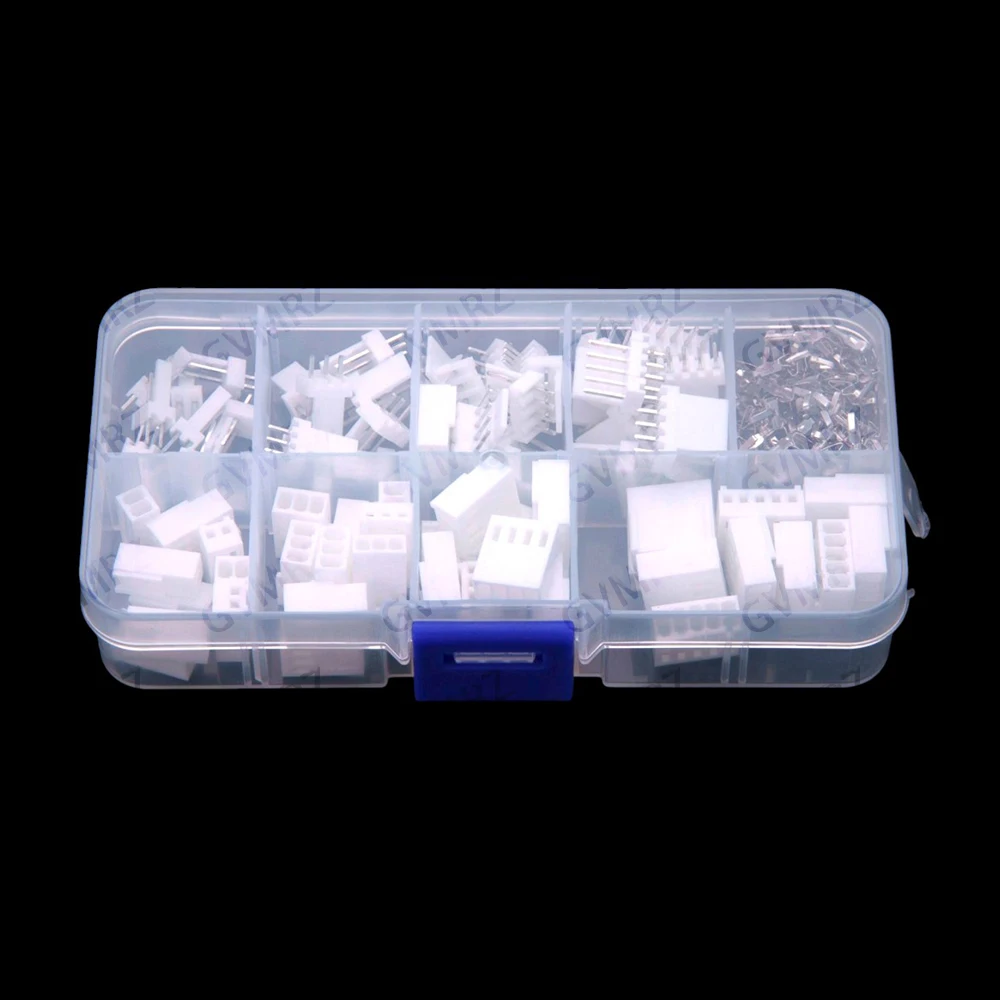230PCS 2P-5P KF2510 2p 3p 4P 5P pin Terminal Housing Pin Header Connector Adaptor header Terminal Assortment Kit 4P 5P