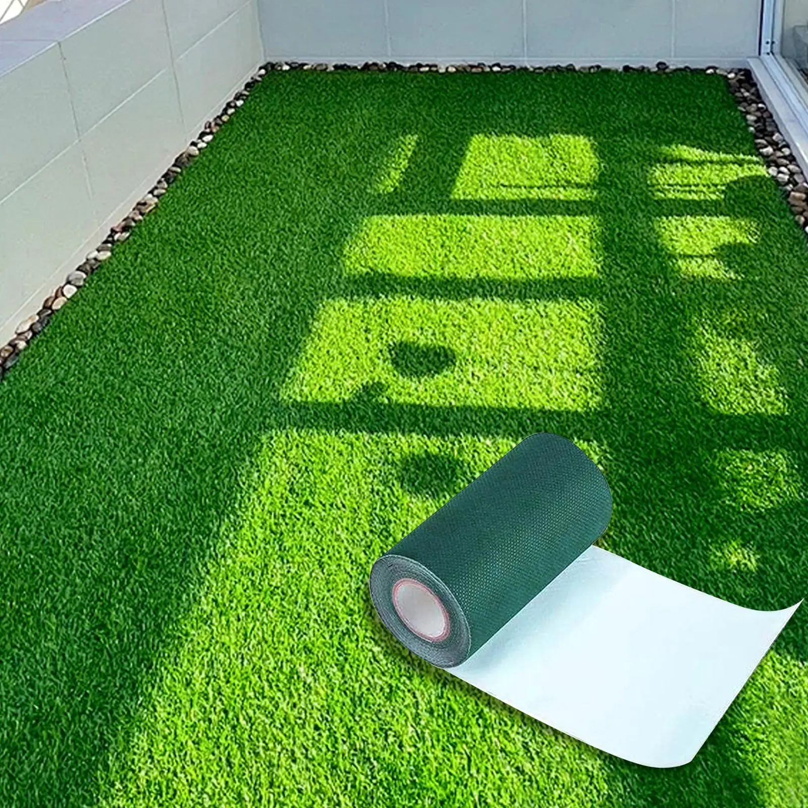 

Turf Seam Tape Turf Tape Green Fixed Adhesive Connection Synthetic For Outdoor Fixing Carpet Mat Jointing Lawn Rug Garden