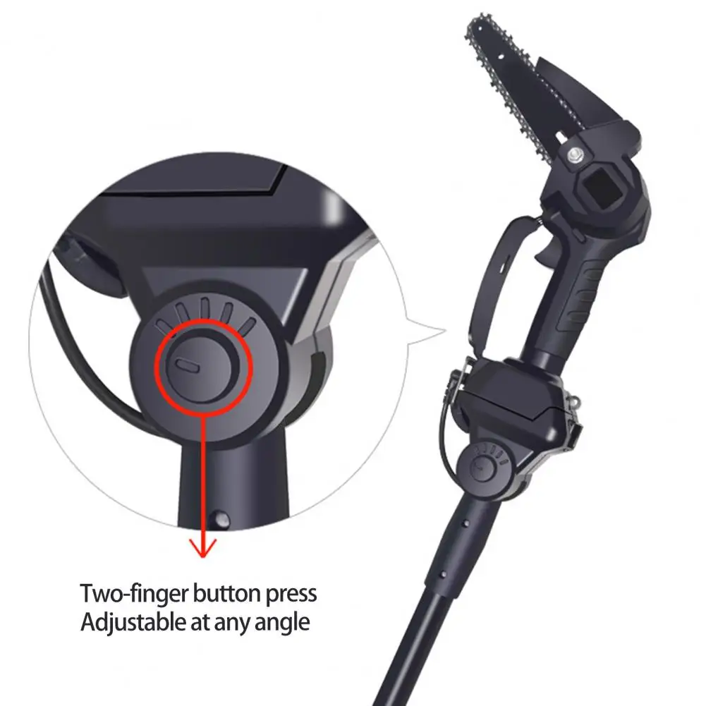 1Set High Branch Saw, Rechargeable High Power Motor Cordless Electric Pole Chainsaw, Detachable Telescopic Pole Garden Equipment - view 5
