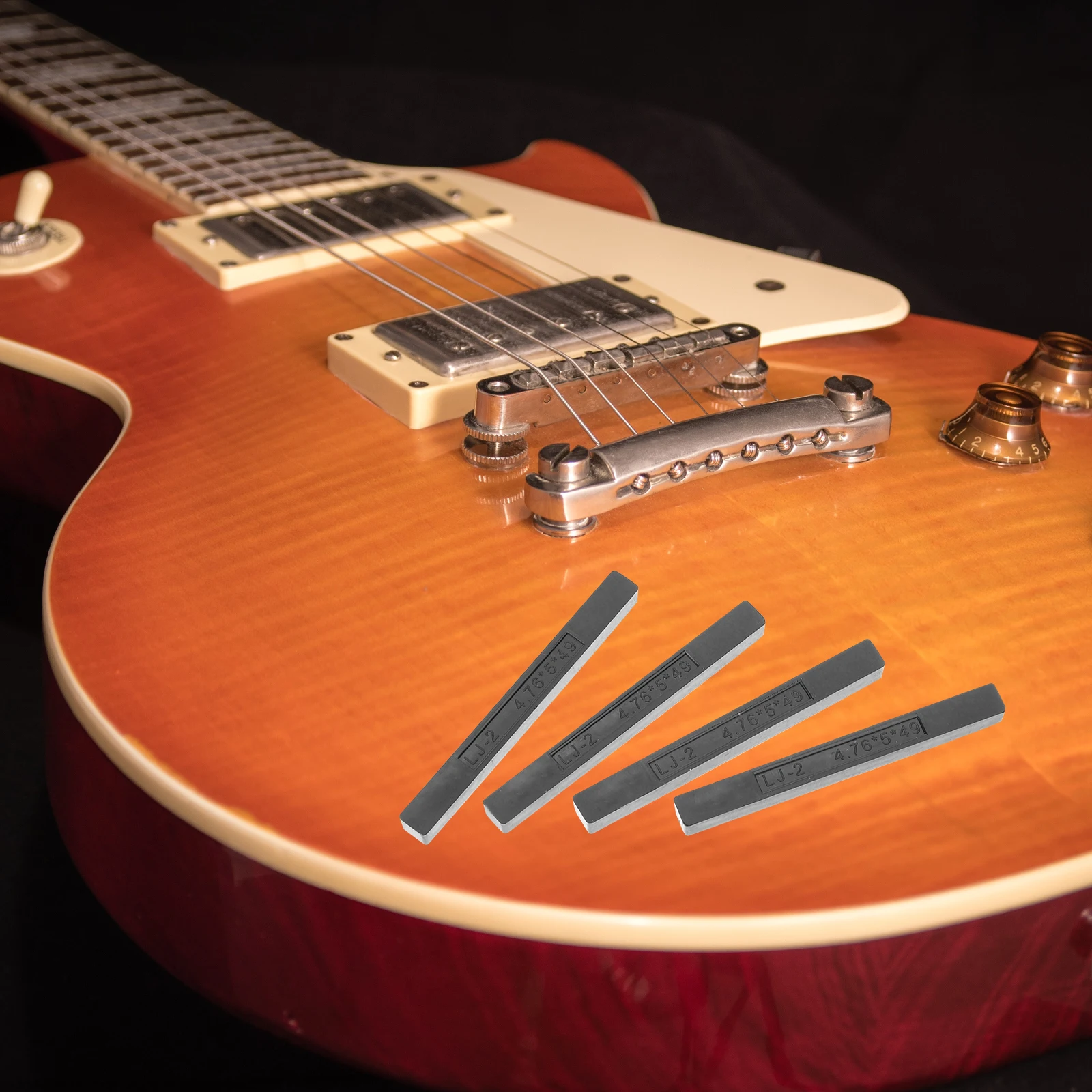 

4 Pcs Electric Guitar Parts Accessories Strip for Plastic and