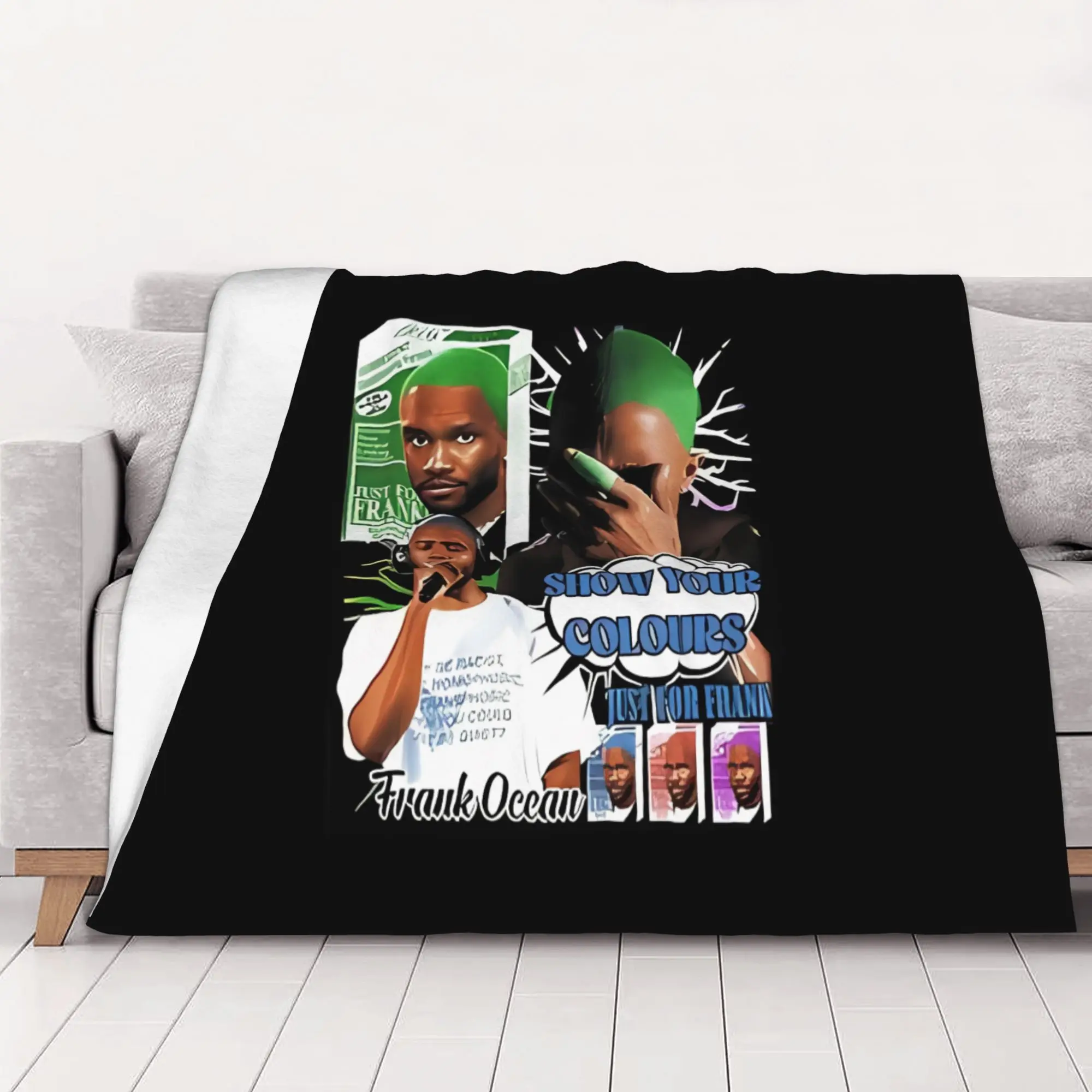 1PC home Cute Room Decor Show Your Colours Blanket Throw Blanket Frank O-Oceans Novelty Warm Blanket All Season