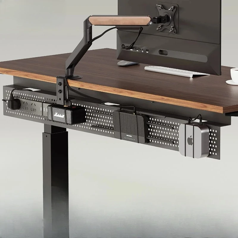 

Adjustable under Desk Cable Management System Computer Wire Tray Organizer Box Standing Desk Storage Rack Office Accessories