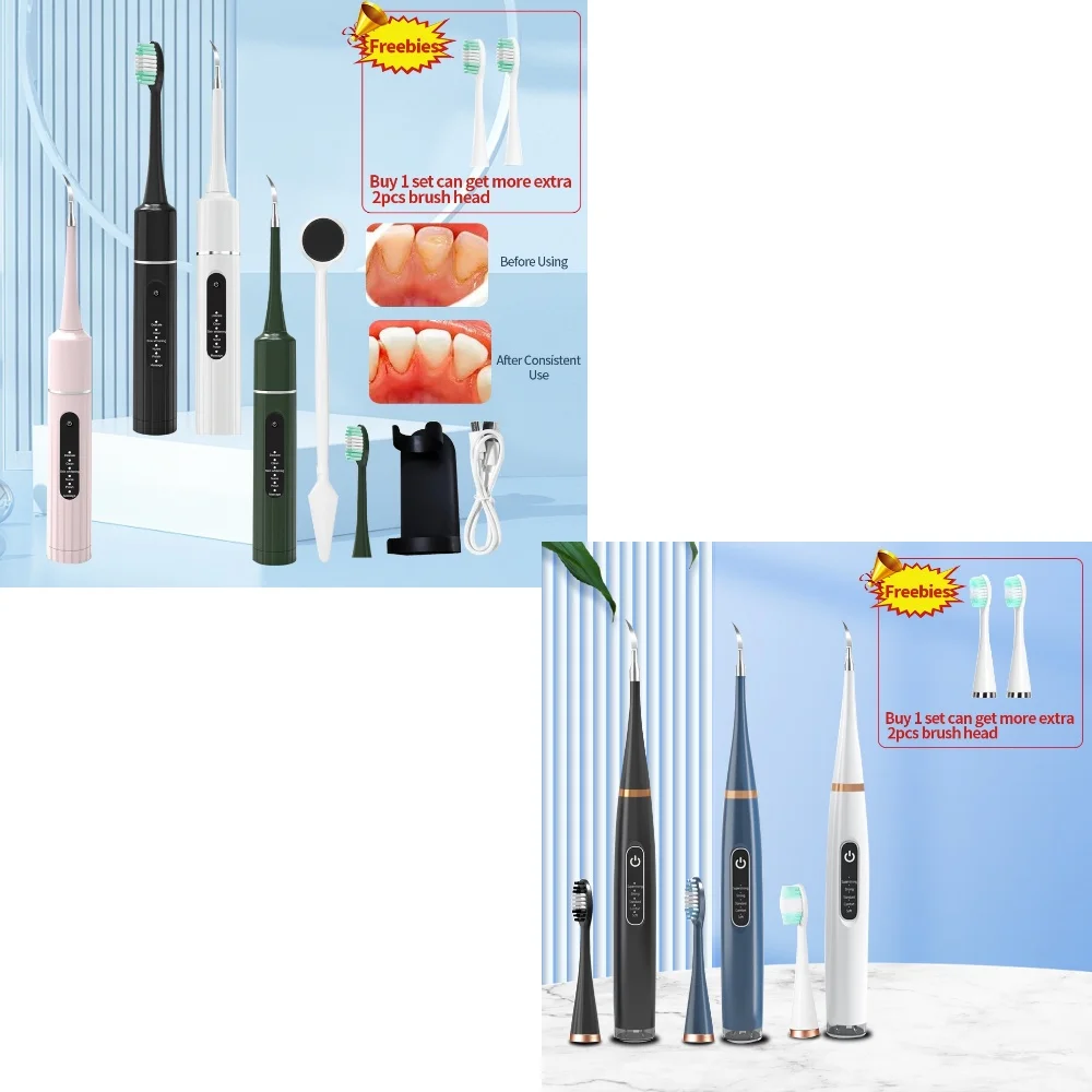 HRRS High-frequency Vibration Electric Tooth Cleaner Plaque Remover Tartar Scaler LC-H161 LC-H156X