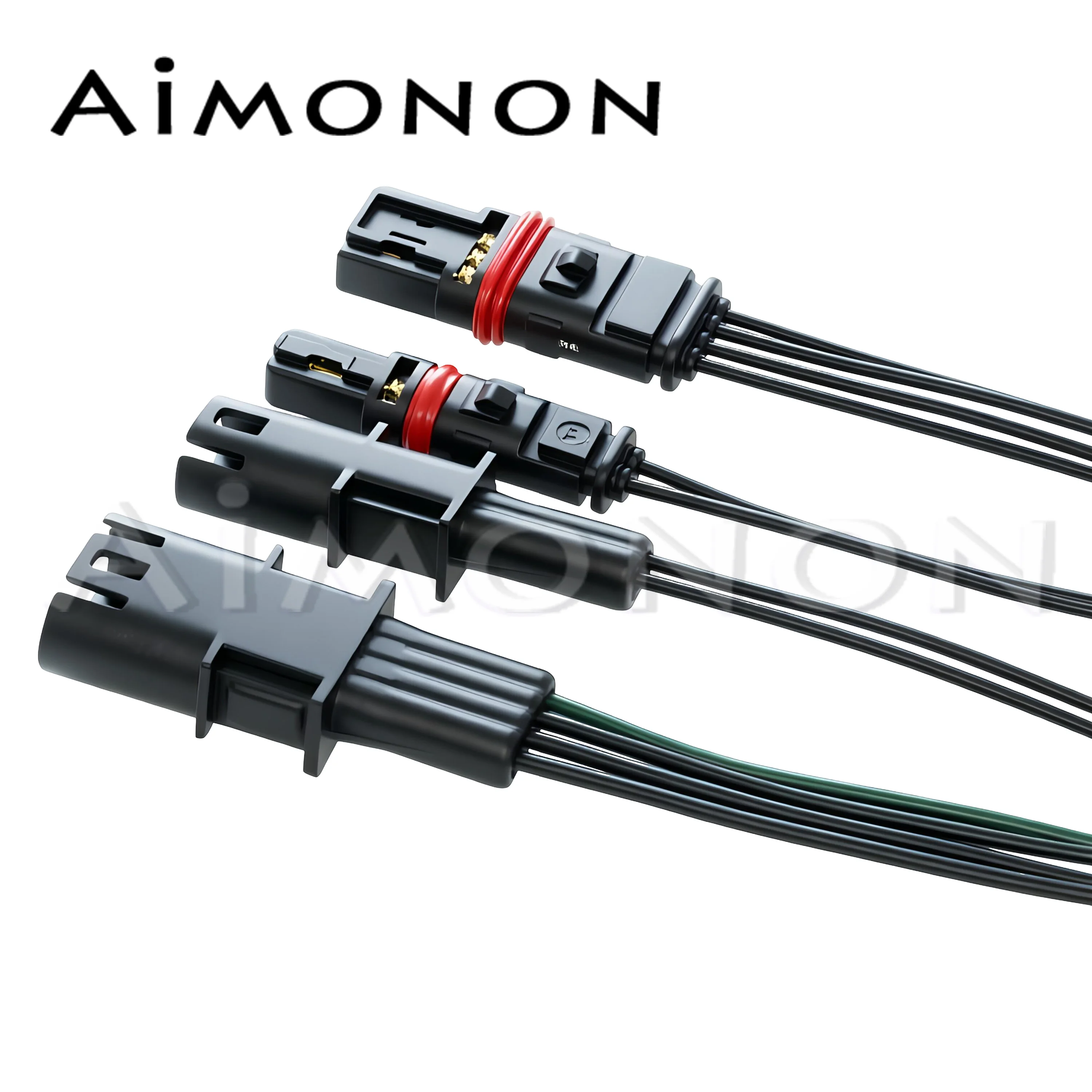 1 Set 2 4 Pin Auto Wire Harness Male Female Socket Rearview Mirror Heating Connector Electrical Door Handle Plug For BMW