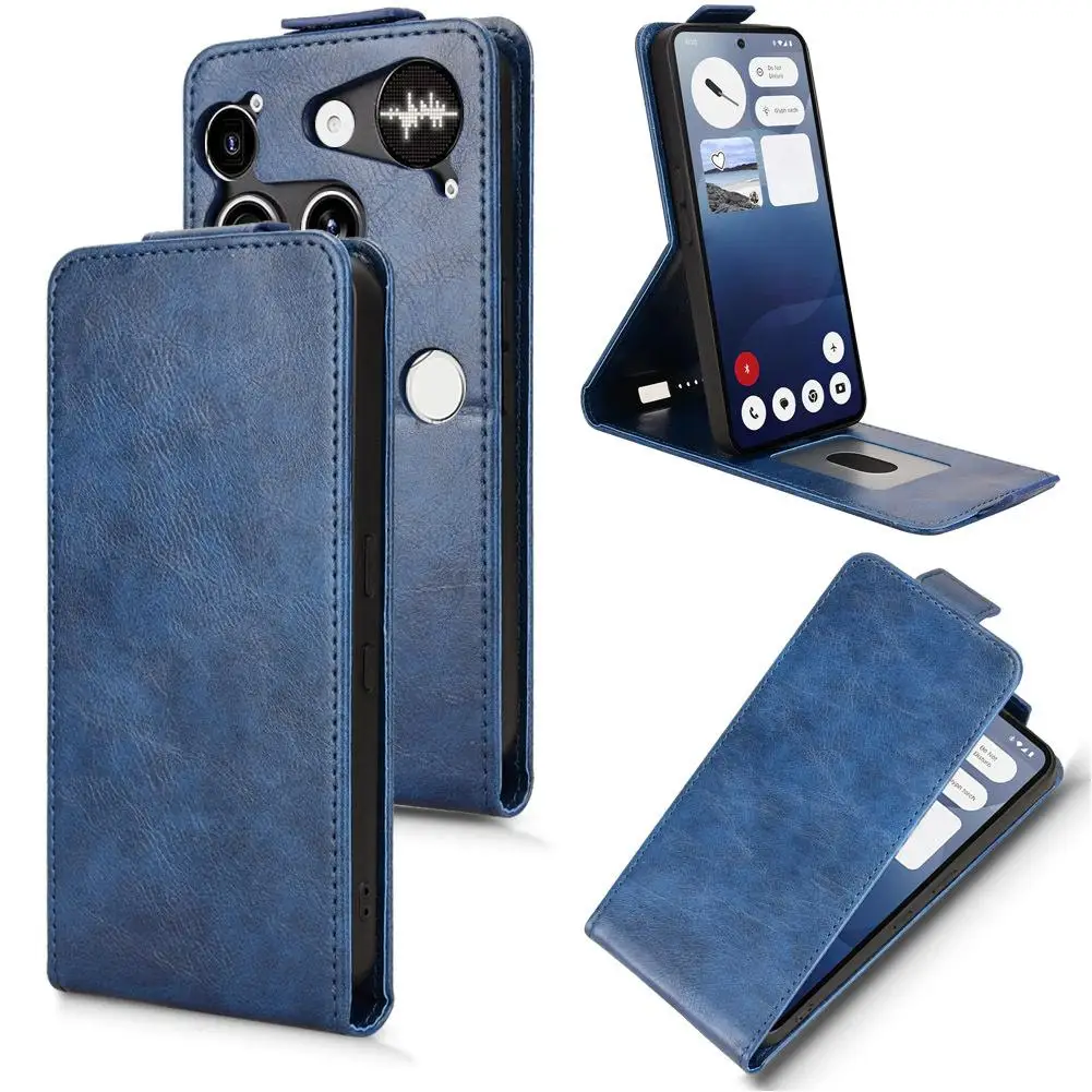 For Nothing Phone 3 Foldable Cover Protective Case Leather Shockproof Phone Case With Cards Storager For Nothing Phone 3