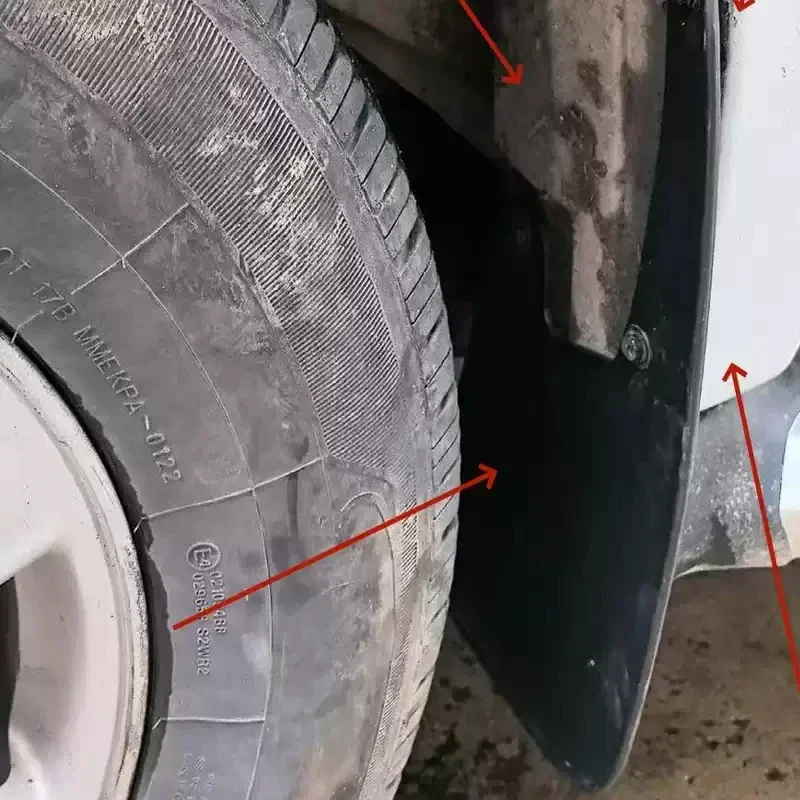For ISUZU MU-X SUV 2025-Present 4PCS ABS Car Fender Mud Flaps Auto Splash Guard Anti-dirt Wear-resistant Body Protect Accessory
