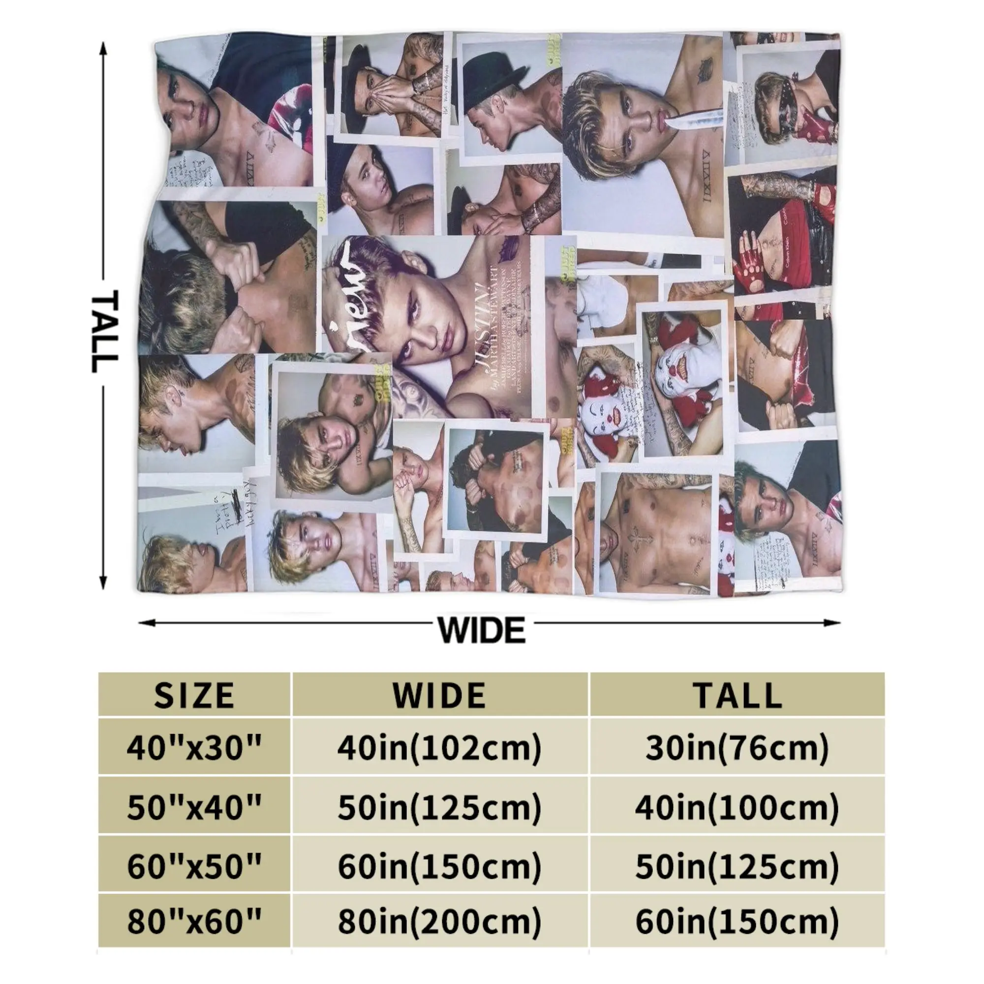 الحور المغني جاستينس بيبرز البطانيات التخييم الفانيلا رمي بطانية لغرفة المعيشة تصميم لينة جودة المفرش هدية فكرة