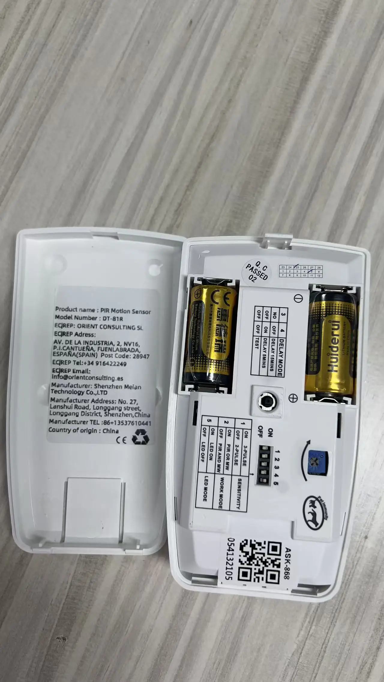 Dual-tech Pet Friendly PIR Detector 433Mhz/868Mhz Focus DT-81R Microwave Compatible with Meian ST-VGT HA-VGW Wifi Alarm