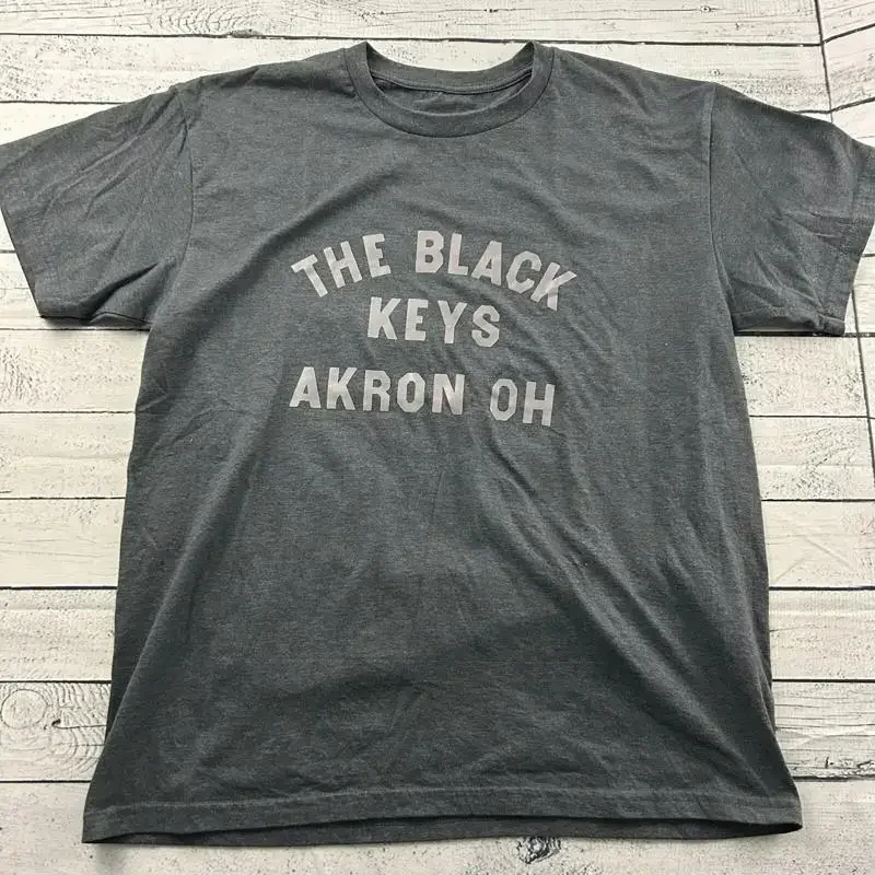 The Black Keys Akron OH Dark Heather T-Shirt in voller Größe S 5XL