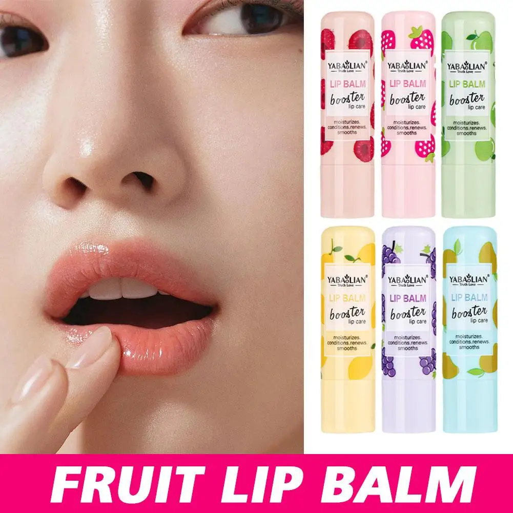 Hidratante e hidratante para frutas bálsamo labial, Alternativa para prevenir a secura, G8D2, Hidratação labial, Inverno