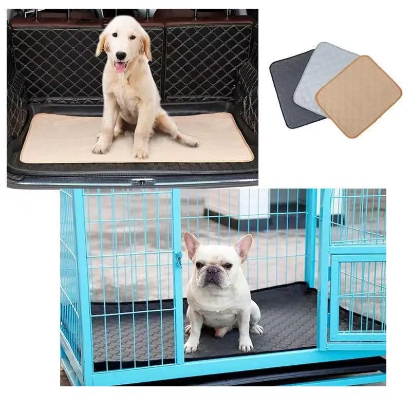 Dog Pee Pad Reusable Washable Waterproof Absorbent Pet Mat Puppy Training Pad Dog Car Seat Cover Dog Bed Dog Supplies