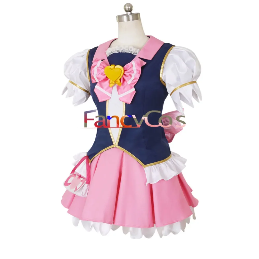 Anime całkiem lekarstwo piękne HappinessCharge PreCure! Sukienka Megumi Aino kostium cosplayowy Anime pokojówka Lolita na zamówienie Halloween