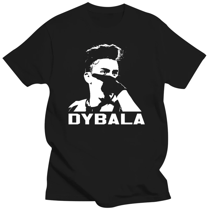 Paulo Dybala mask T shirt Print T-Shirt Men Summer top tee Men Tee Shirt Tops Short Sleeve Cotton Fitness T-Shirts