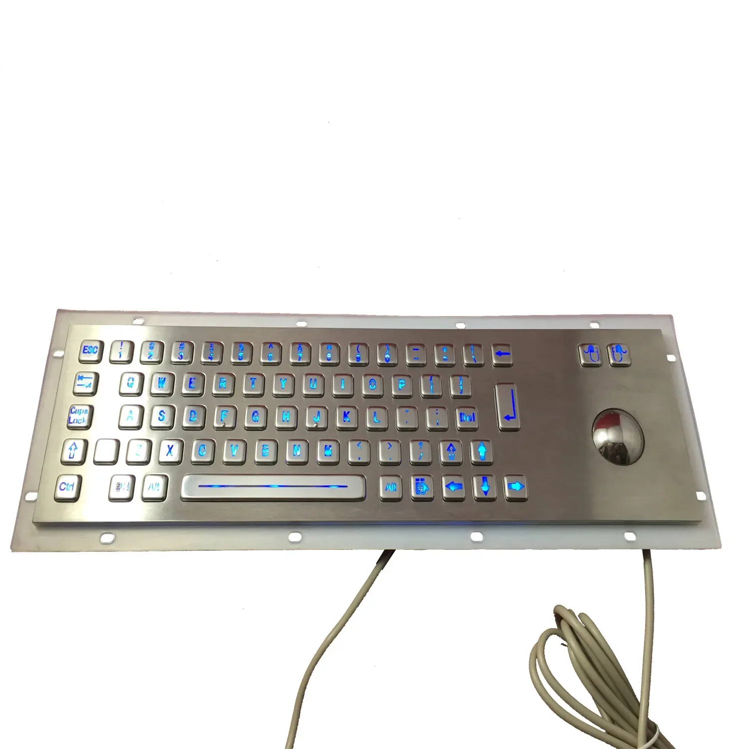 High Quality Tablet Pc Computer Metal Keyboard For Ipad Mini Steel Backlit Panel With Trackball Mouse