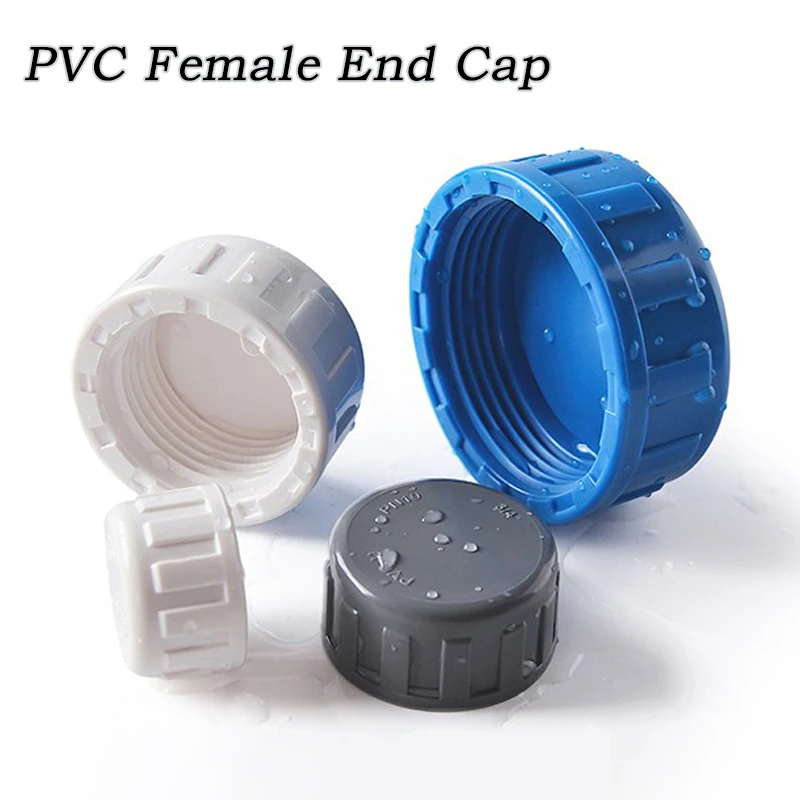 1-100 قطعة 20-60 مللي متر بولي كلوريد الفينيل أنثى نهاية غطاء خزان الأسماك غطاء للصرف اليد ثمل غطاء حديقة أنابيب الري موصل غطاء أنبوب المياه #1