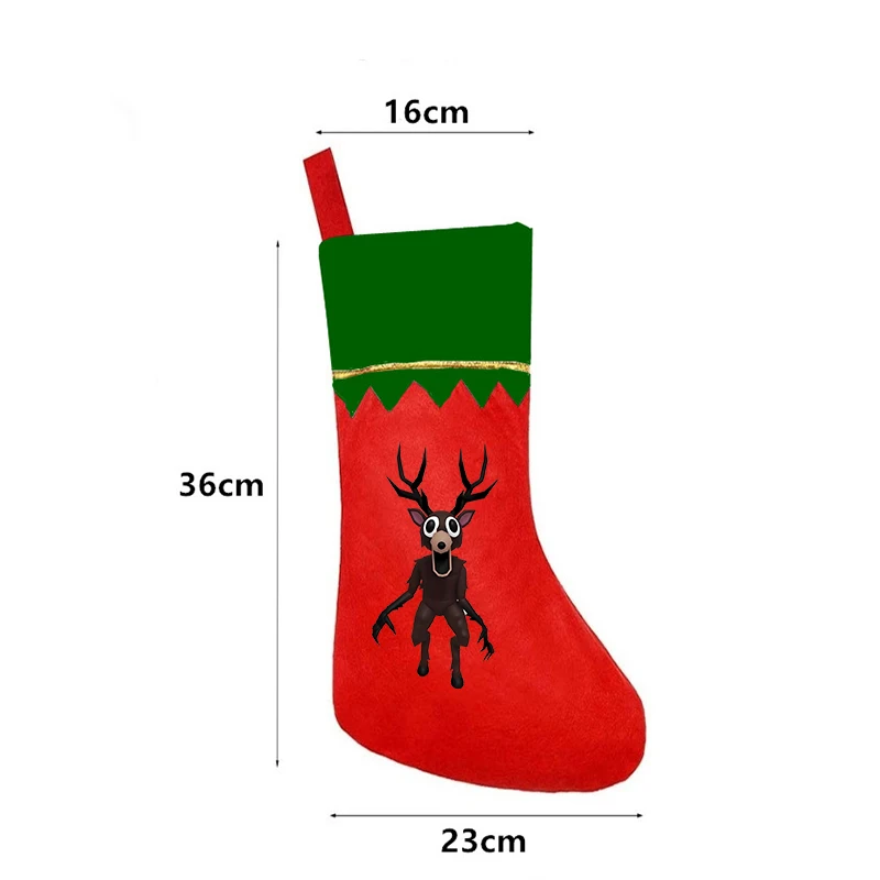 99 ليلة عيد الميلاد تخزين السنة الجديدة حفلة ديكور المنزل حقائب للهدايا في المشايا الكرتون أنيمي شجرة عيد الميلاد معلقة الجوارب #2