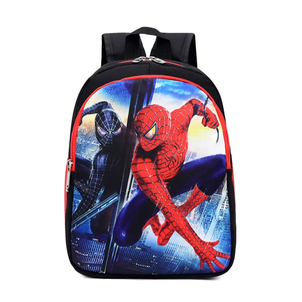 Kindergarten Children\'s Backpack Cartoon Anime Captain America Spider Man Boy Childhood Fun Trendy Small Backpack 2-5 Years Old