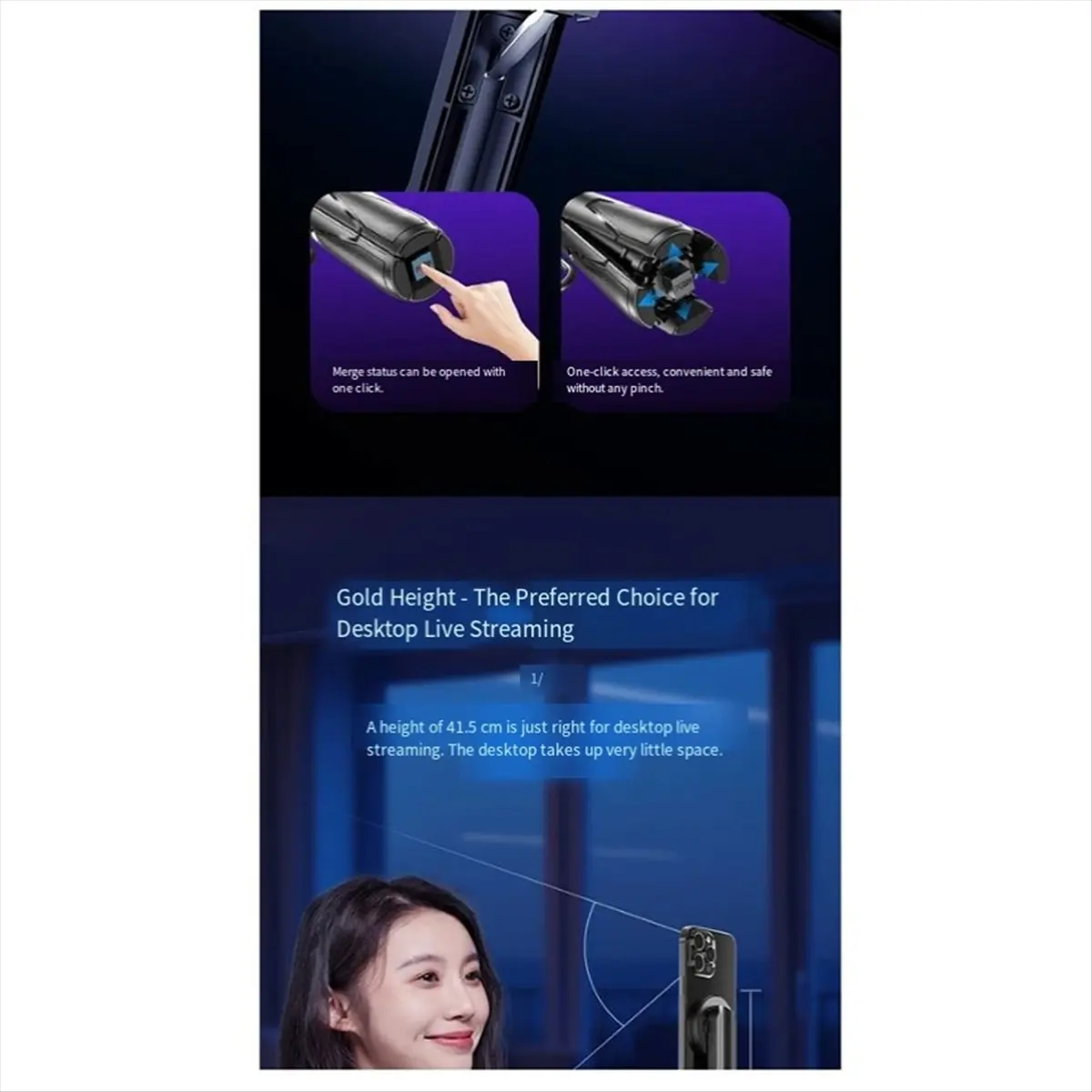 Upgraded Magnetic Design Mini Bluetooth Portable Telescopic Multi Functional Tripod Phone Selfie Stick