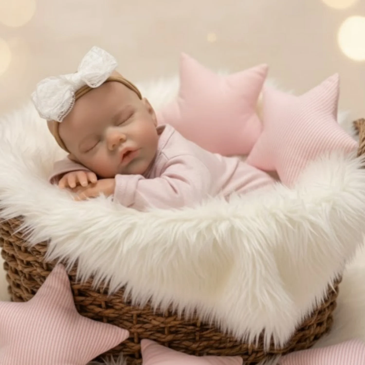 

Reborn Twins Girl 16inch Waterproof Full Silicone Finished Realistic Sleeping Reborn Doll Boneca Reborn Corpo De Silicone