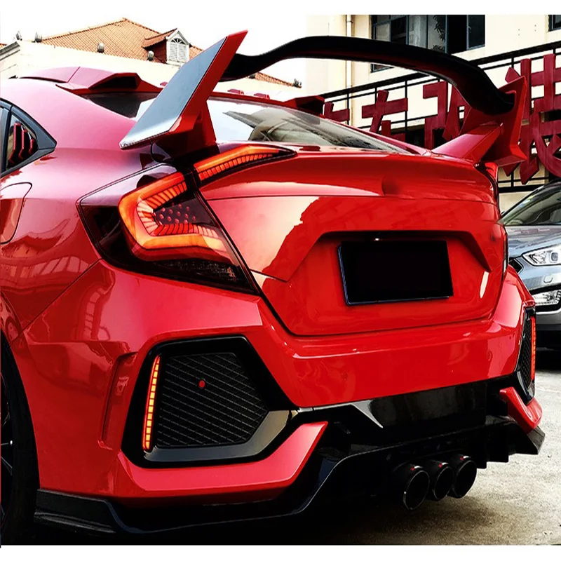 2PCS Suitable For Tenth Generation Civic Typer Rear Bumper Light Modification Accessories