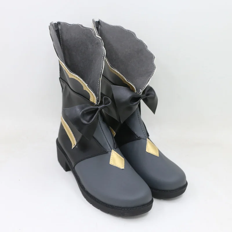 Game Music game cos umbrella Tairitsu Cosplay Sweet Handmade Customized Women Lolita mid-calf boot prop Shoes