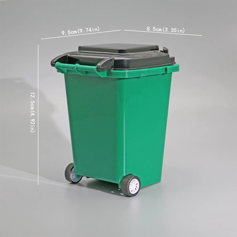 Creative Mini Trash Can Desktop Waste Bucket Garbage Bin Office Countertop Pen Holder Home Decor Multifunctional Organizer Box