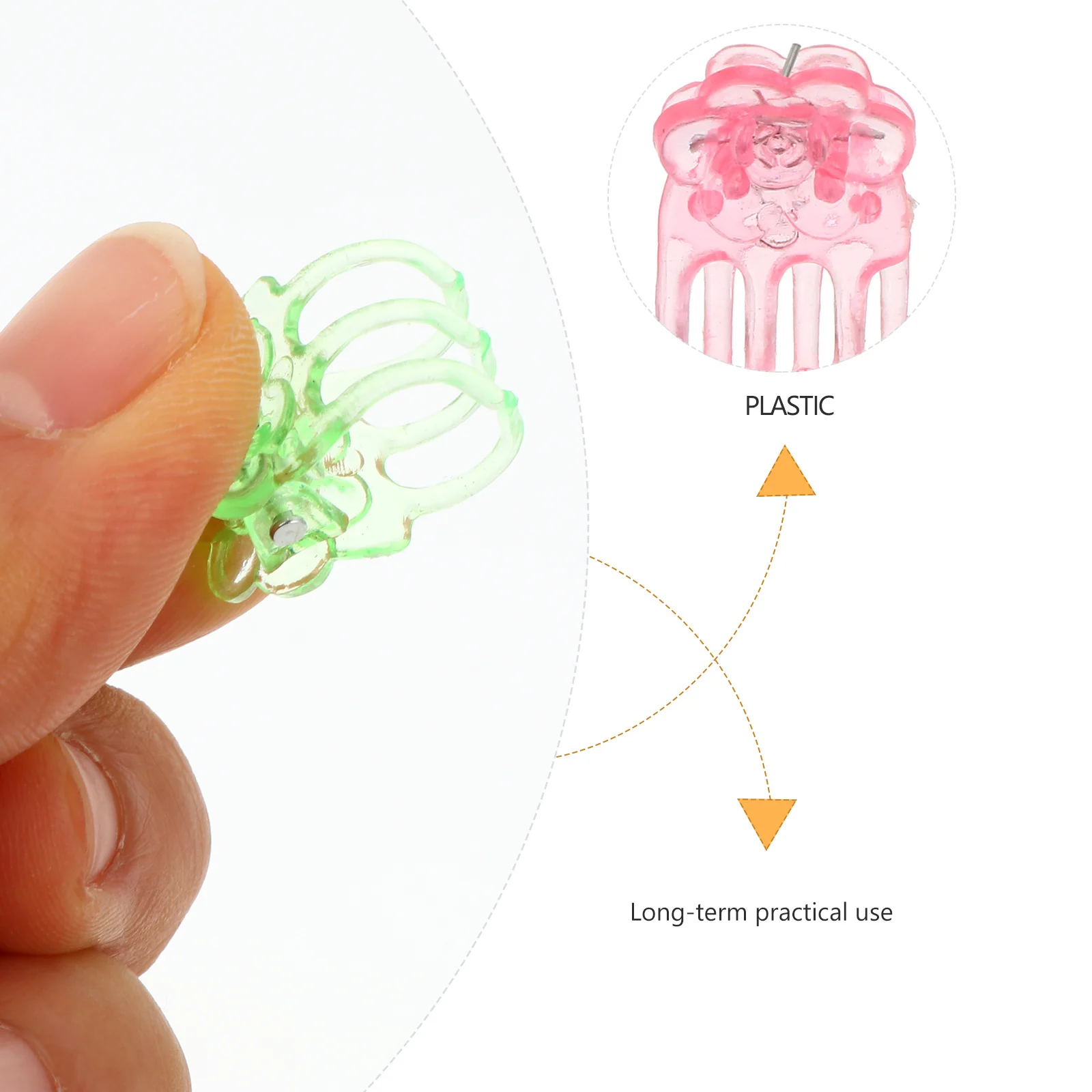 

60Pcs Phalaenopsis Support Clip Small Vine Supporting Clips Gardening Clamps for Plants Fixed Clamps Flower Vine Clip