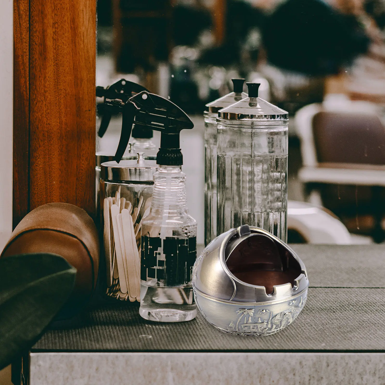 

Пепельница в форме слона, пепельница для сигарет из сплава, настольное украшение, подставка для окурков