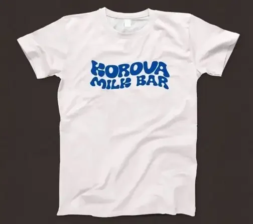 Korova Milk Bar T Shirt 1062 Retro White