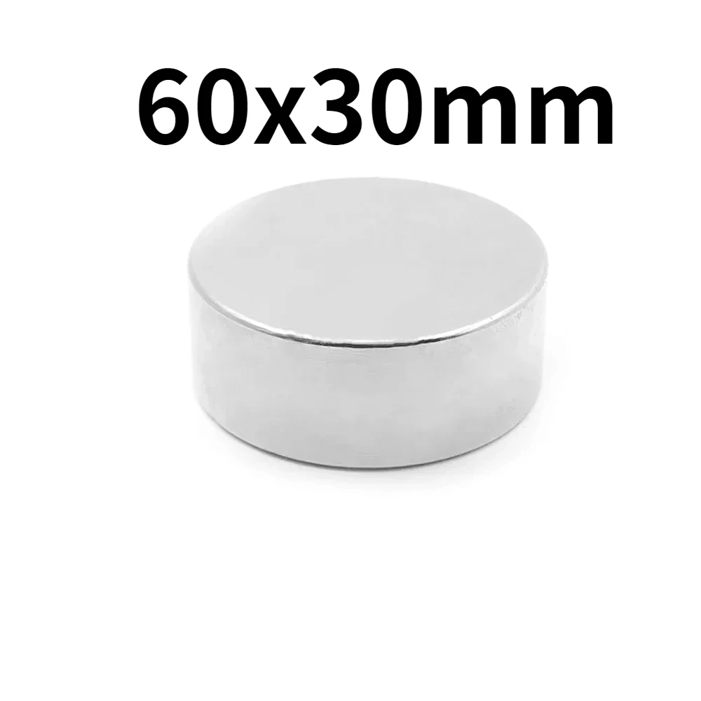 1PC 60x30 Magnet N38 Neodymium Magnets Nickle Coating 60*30 Search Magnetic Fridge DIY Magnet Balls Toy Machine Motor wholesale