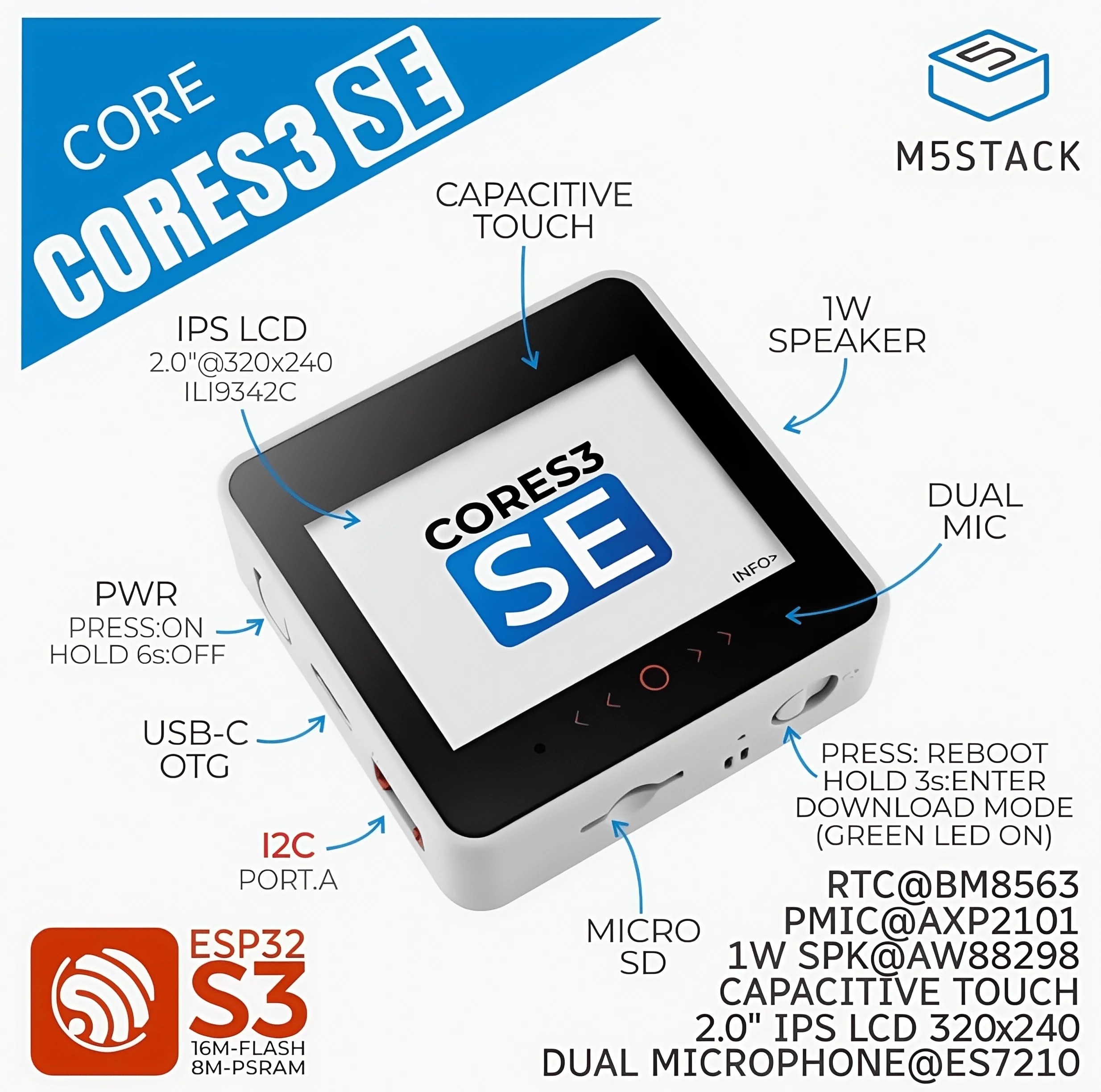 M5Stack Cores3 Se L… - image