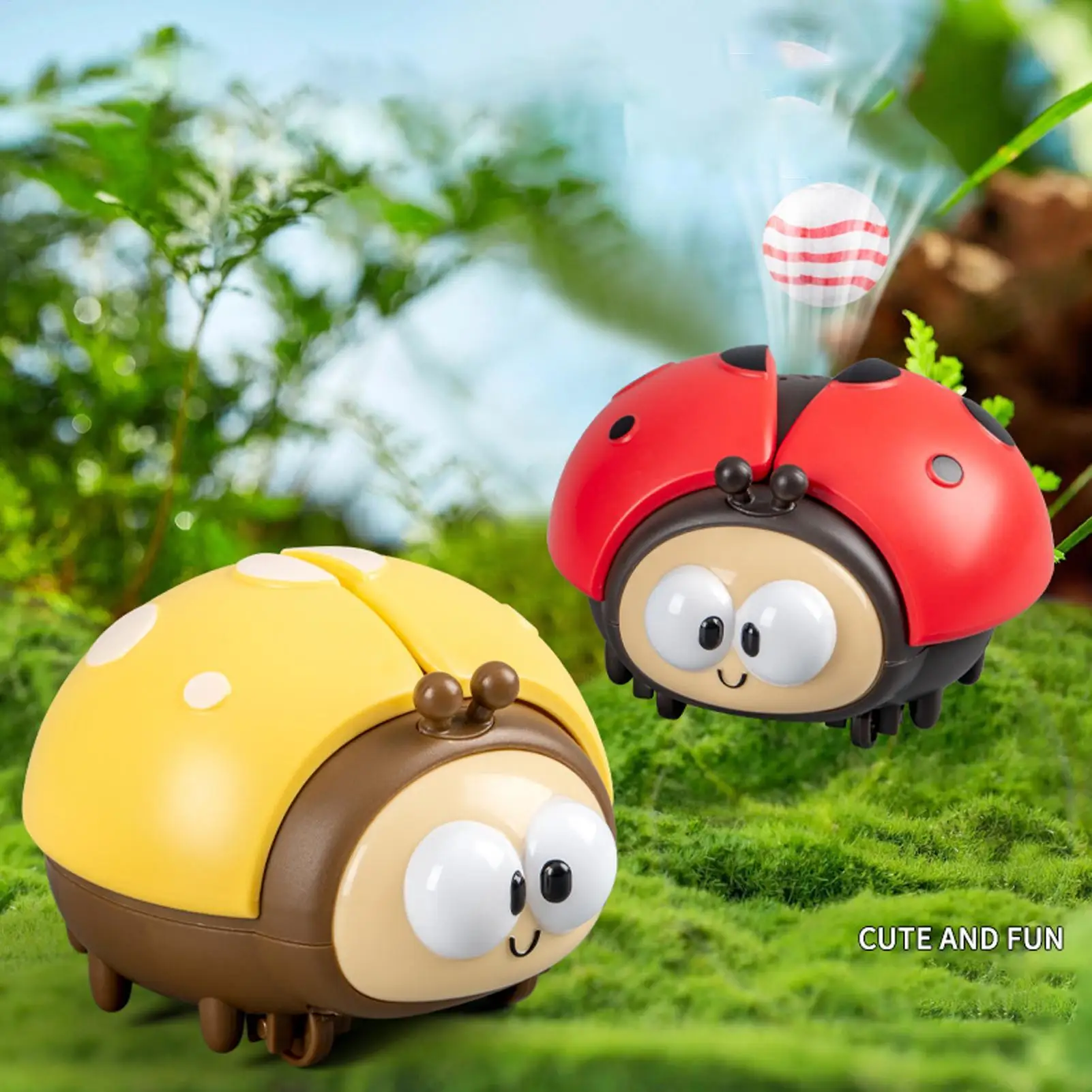 Kids Animal Novelty Toy Focus Training Interactive Educational Toy Funny Ladybird Levitation Ball Animal Blowing Ball Machine