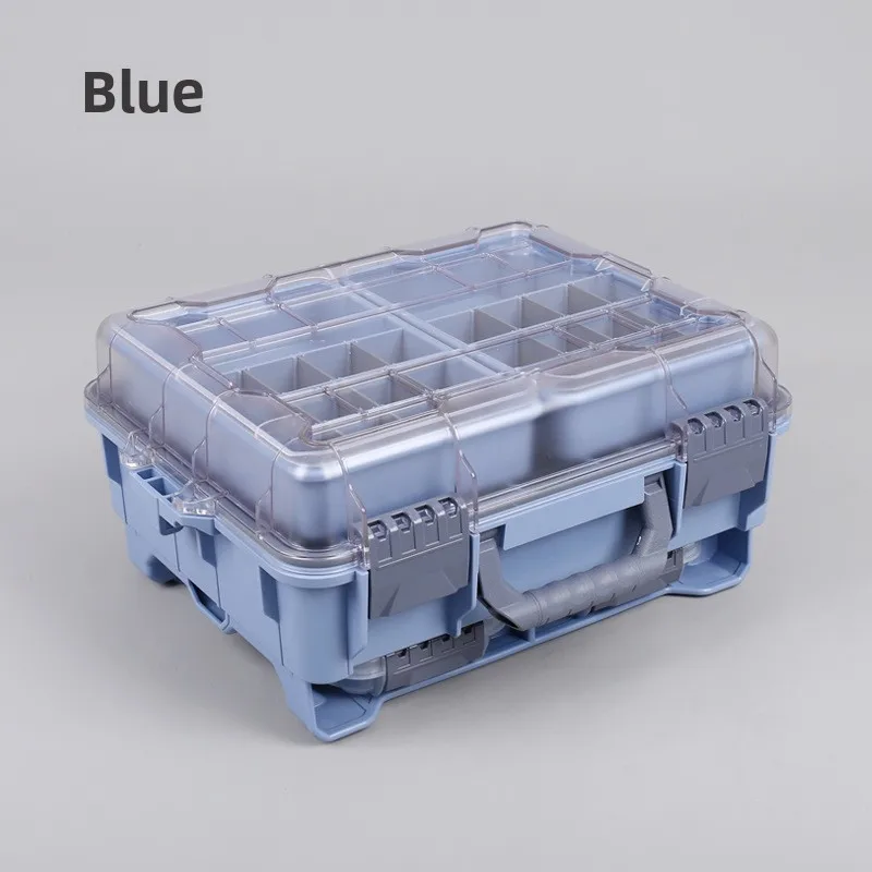 Convenient Tackle Box for Fishing Lures with Multiple Compartments and Easy-to-Carry Handle