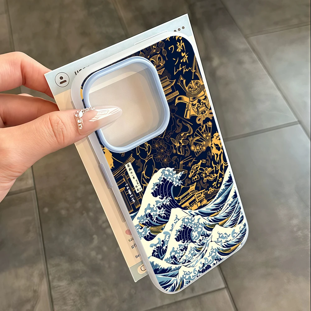 Für Samsung Galaxy S21 S26 S25 S24 S23 S22 Ultra Plus FE Hülle Modische Ukiyo-e Wellen-Abdeckung Für A37 A36 A54 A55 A56 Drop Funda – Detail 6