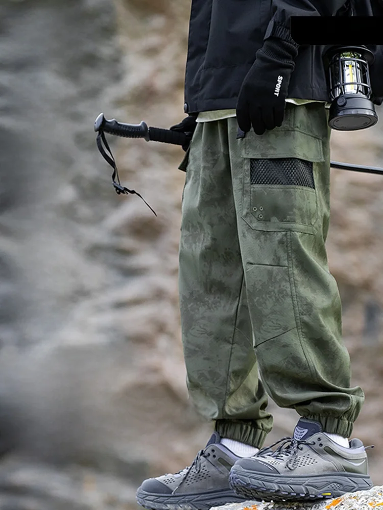 

KITH мужские уличные водонепроницаемые свободные брюки американская рабочая одежда брюки дышащие брюки-карго для альпинизма и пешего туризма