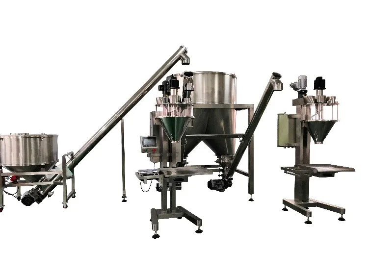 Semi-automatic Talcum Dry Corn Wheat Flour Powder Auger Filling Machine 500g