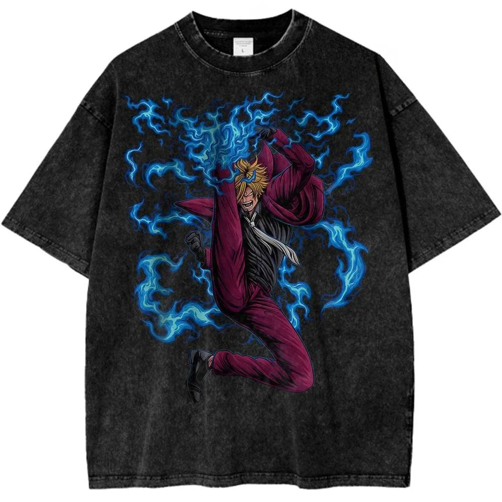 قطعة واحدة شانكس أنيمي الموضة الراقية الرياضة العلامة التجارية تي شيرت مصمم التوضيح نمط الشارع Harajuku صيف 2025 جديد #4