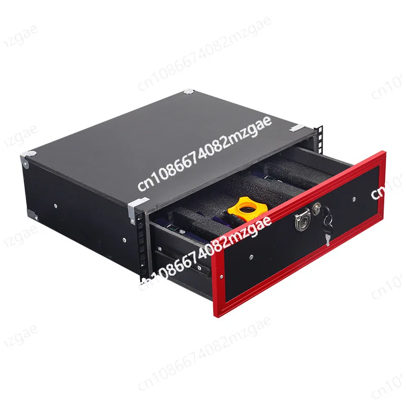 

19 inch 2U drawer with lock, suitable for ABS air case, microphone cabinet 3U solid wood microphone receiver, engineering case