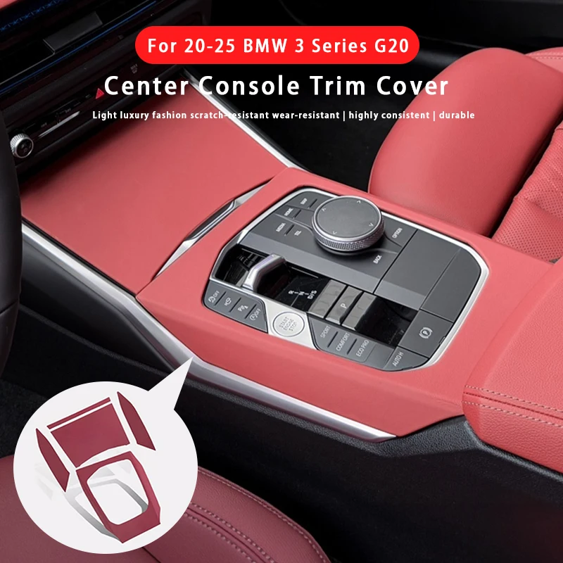 

For BMW 3 Series G20 2020-2025 Center Console Side Trim Cover ABS Anti-Scratch Car Gear Shift Panel Cover Interior Accessories