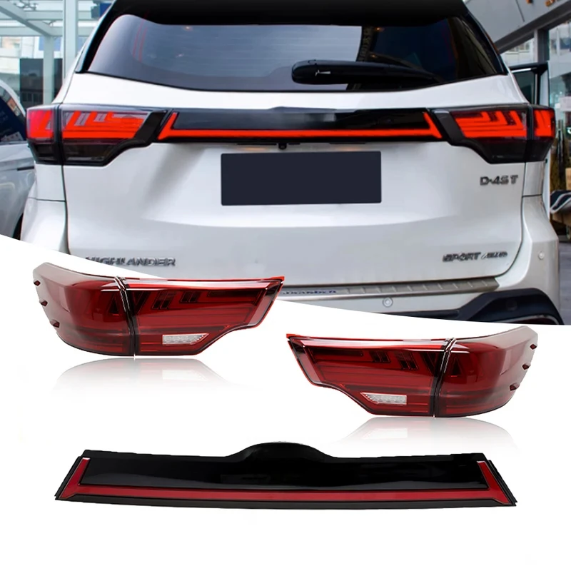 

Led Taillights For Highlander 2016-2020 With Dynamic Start-Up Animation Car Led Back Tail Lamp Assembly